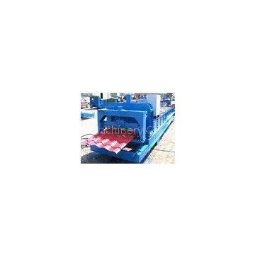 Professional Color Steel Glazed Tile Roll Forming Machine with PLC Control