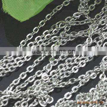 White Steel Cross O Chain Iron Link Chain For Jewelry Diy Different Size