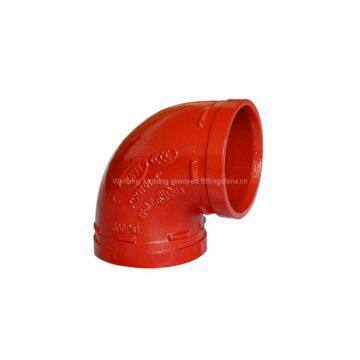 ductile iron grooved rigid couplings and pipe fittings with UL and FM