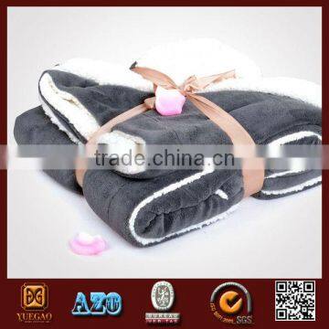 Microfiber Polar Fleece With Nylon strape Travel Blanket