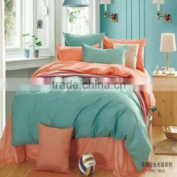 China supplier 100%cotton 300TC super soft solid color duvet cover set