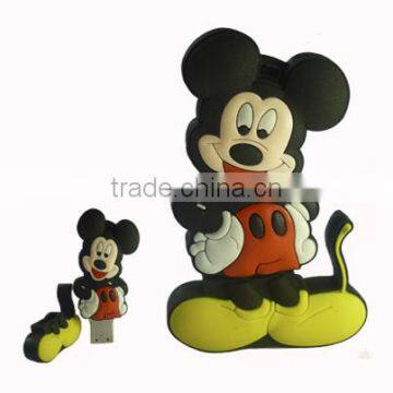 Eleagant PVC milkey mouse usb flash drive