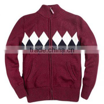 New Design School Uniform Logo Woodland Sweater Handmade Knit Wool Sweater Design for Kids Boy photo-3