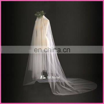 A08 China Manufacture Wholesale Cheap Price Two Layers Long Wedding Veil photo-3