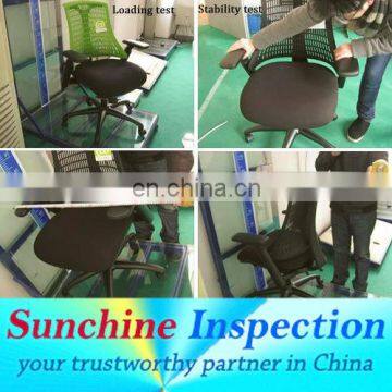 Plastic table and chairs inspection quality control service