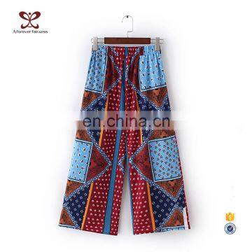 2016 Europe America Baggy Flower Pringting Ninth Jogging Harem Short Pants