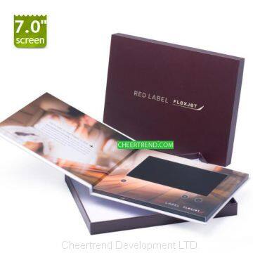Education Custom 4.3″/5″/7″ Lcd Video Brochure/video Booklet/video Greeting Card for Gift photo-3
