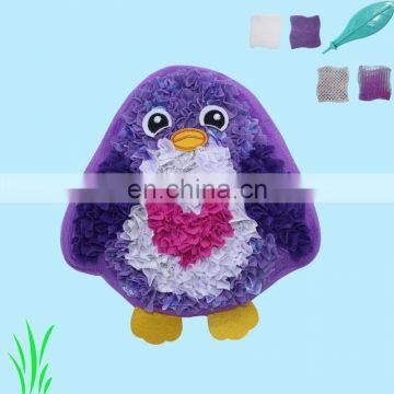 DIY Educational Animal Penguin Pillow With Craft Material Set For Kids