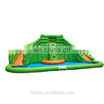 HI low price giant inflatable water slide,commercial water slide,used green inflatable water slide for sale