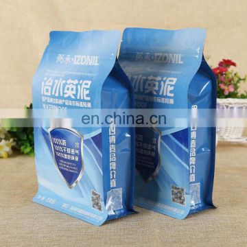 Wholesale moisture proof resealable cement sealing bag with colorful printing and zipper