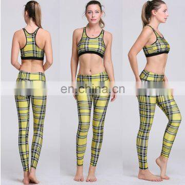 High Quality Padded Sports Bra Top and Leggings of One Activewear Set