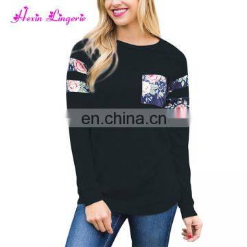 Eaby Hot Sale Autumn Long Sleeves Floral Ladies Tops Shirts for Women Blouses