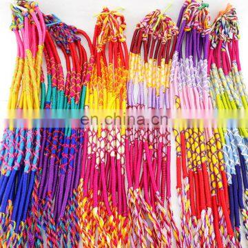 Rainbow Braid Strands Friendship Cords Handmade Bracelets