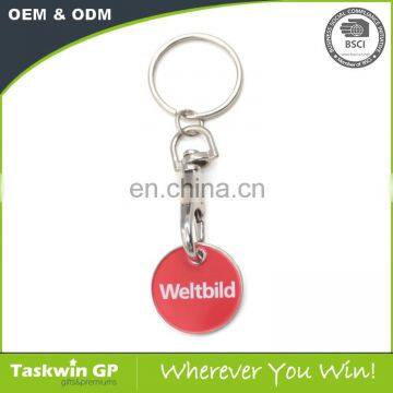 wholesale blank trolley coin keychain with custom design