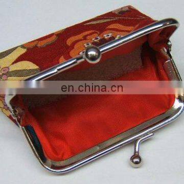 metal frame silicone coin purse