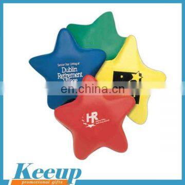 Stress toy Star shape custom keyring anti stress balls