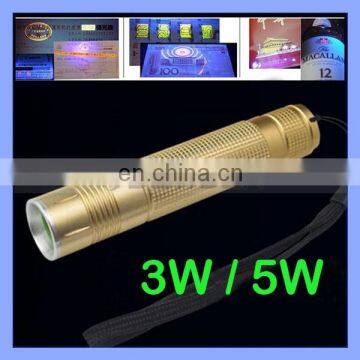 LED Ultraviolet 5W UV 365nm Flashlight Mini Straight UV Flashlight photo-5