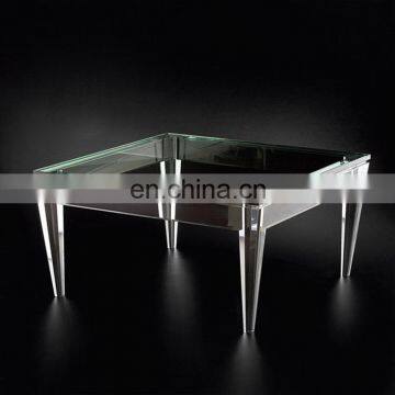 Dongguan manufaction acrylic plastic furniture contracted creative table