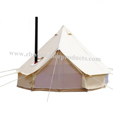 High Quality Camping Herringbone Tents with Chimney Hole