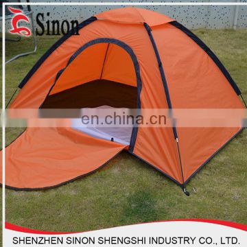 orange color no-see-um mesh camping one person tent