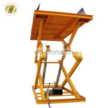 7LSJG Shandong SevenLift hydraulic scissor freight elevator goods lift