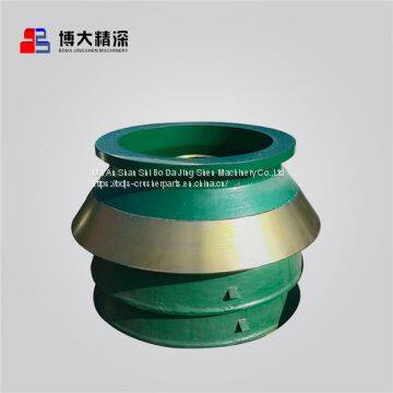 Mining machinery parts nordberg cone crusher wear parts GP550 bowl liner fit for metso