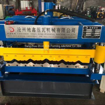 Glazed galvanize 820 mm roofing tile roll forming machine