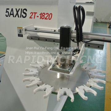 China Hot Sale 2T-1820 5 Axis Machine Center Cnc Router 4d Cnc Router With 10KW photo-2