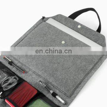 Special Leather Felt Briefcase Portfolio Laptop Bag photo-3