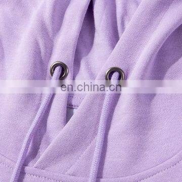 High Quality Mens Cotton Crewneck Custom Logo Applique French Terry White Plain Unisex Sweatshirt Hoodies photo-4