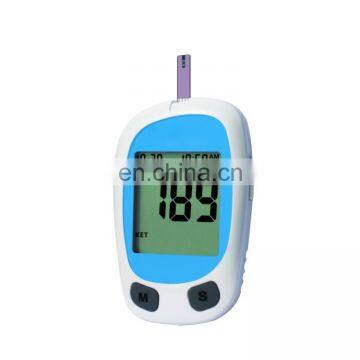 Factory price portable Medical diabetes glucometer digital Blood Glucose Meter & Ketone Monitoring System with test strips