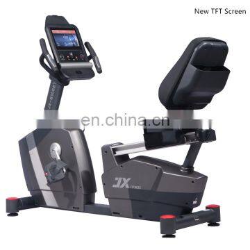 JX-170R Series Commercial Cardio Gym Equipment Recumbent Bike With TFT Screen photo-2