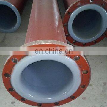 ASTM A53Gr.B Carbon Steel PE Coated Rubber Lined Pipe