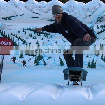 Snow World Theme Mechanical Inflatable Surf Simulator Mechanical Surfboard Fun Game For Sale