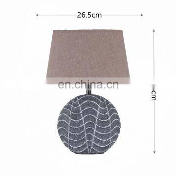 New Arrival Living Room Decoration Warm Table Lamp Creative Design Retro Gray Bedside Lamp photo-6