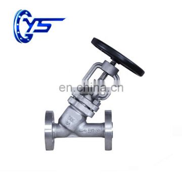 PN40 DN 80SW 304 MATERIAL Y TYPE BELLOW SEAL GLOBE VALVE