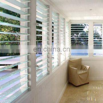 Cheap price of aluminum frame jalousie low-e glass jalousie window glass