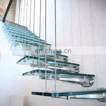 Building Safety Glass Esg 6mm Tempered Glass Cost per Square Foot for Stairs