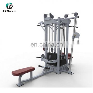 2019 New Design Gym Machine Lzx Fitness Equipment 4 Station Cable Jungle multi gym station