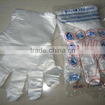 PE disposable kitchen gloves plastic