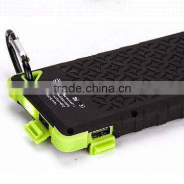 2015 High Quality 8000mAh Waterproof Solar Power Bank, Solar Cell Power Bank photo-5