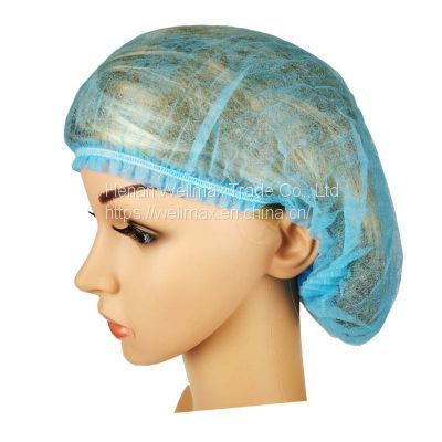 disposable anti-dust nonwoven head cap for clean operations