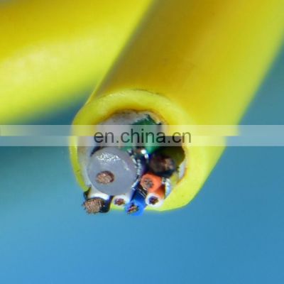 3 pairs twisted pair pipe robot cable with coaxial cable