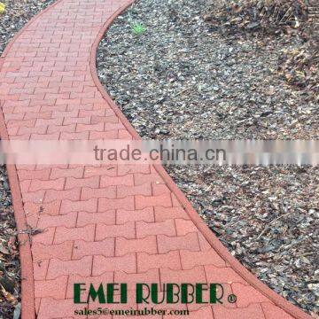 Recycled Rubber Pathway Patio Pavers/ rubber bricks for garden
