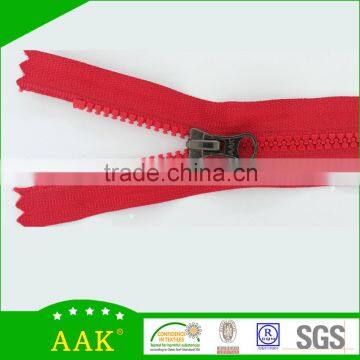 3# Black Nickel Thumb Brass Zipper Pulls Delrin Close End Zipper Chains photo-2