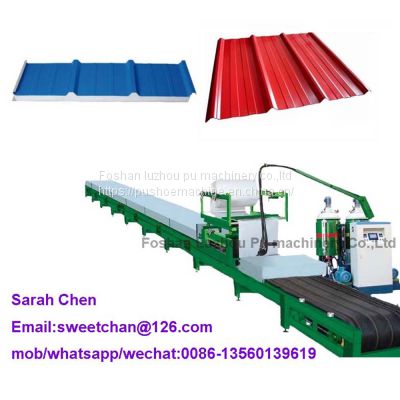 Pu sandwich panel making machine roof panel foaming continous production line