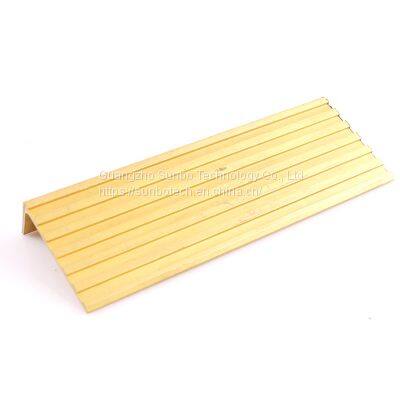 Whole Sales Customized Anti Slip Brass Extruded Profile Brass Stair Nosing