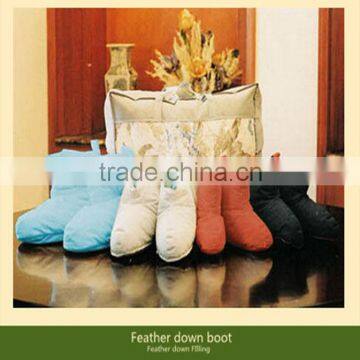 Feather boot/down boot/goose down boots/down filled boots