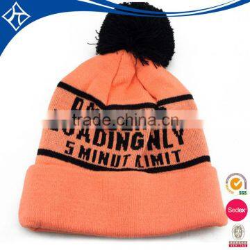 Pom Pom Beanie Hats Wholesale, Custom Knit Acrylic Beanie