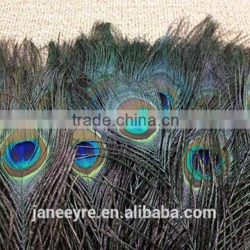 12-13"/30-35cm Length Peacock Sword Feather Natural Green For Hats/Costume/Crafts photo-3